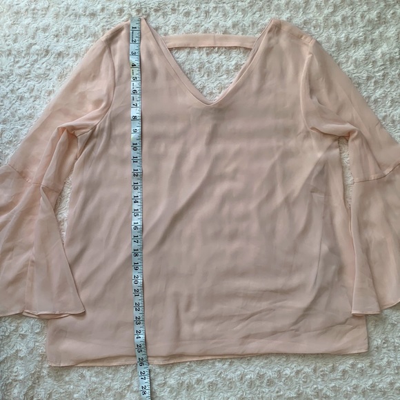 Zac & Rachel Blush Pink Bell Sleeve Top - Picture 4 of 7